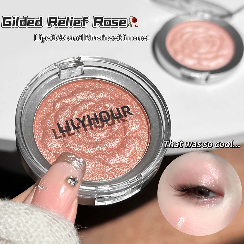 Highlighter Bronzer Palette - リリーファー マルチユース フェイスパレット パールグロウ ブラッシュ ハイライター
