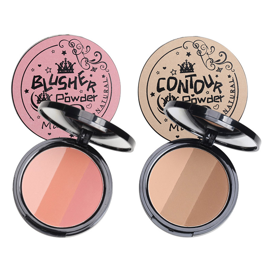 Highlighter Bronzer Palette - 3in 1ナチュラルメイク,長持ち,防水,パウダートレイ,ブラッシュ,繊細,3色