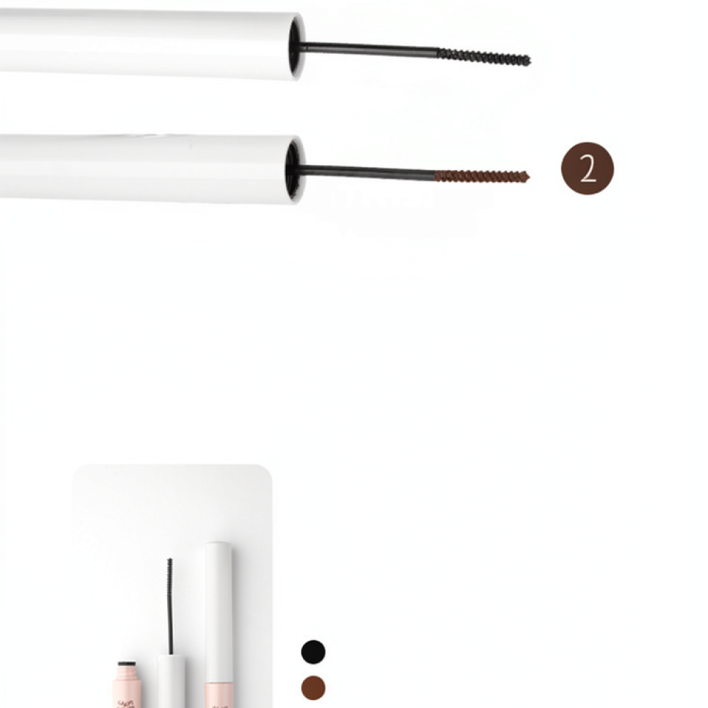 Waterproof Mascara Wand - ボベイニ マイクロワンドマスカラ ナチュラルロングカールまつげ 防水 長持ち デフィニションコスメティック
