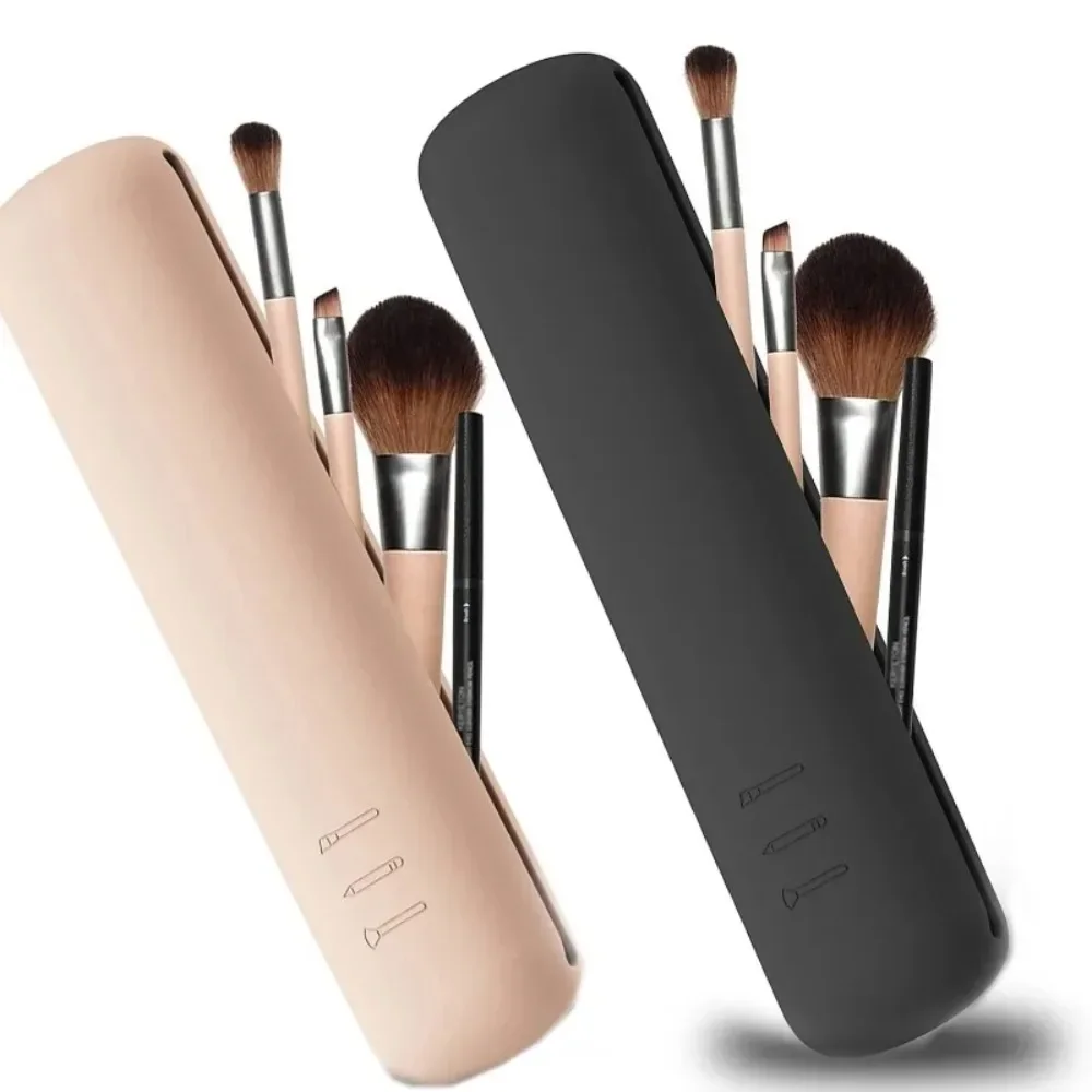 Beauty Makeup Bag - 旅行化粧ブラシホルダーシリコーン化粧ブラシバッグ化粧スポンジケースポータブル防水メイクツール女性女の子のための