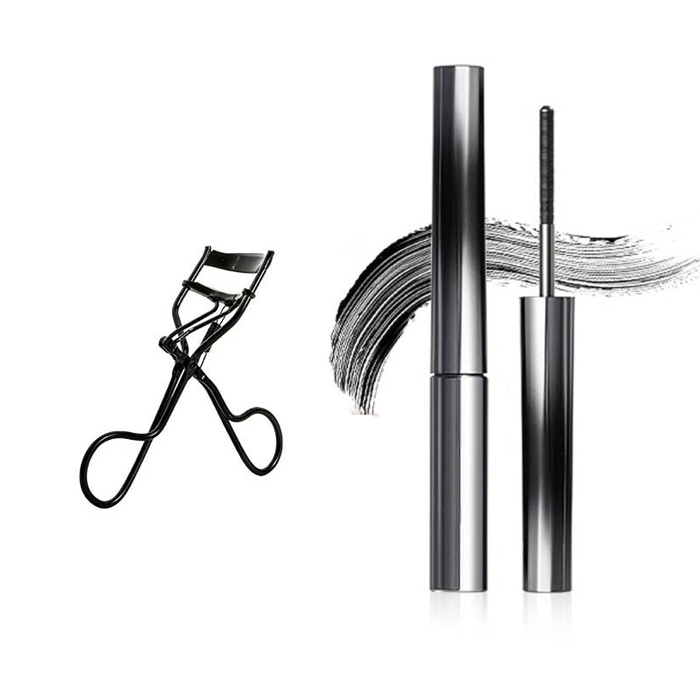 Waterproof Mascara Wand - 洗えるメタルマスカラ まつげカーラー付き アイロンワンドマスカラ 防水メタルマスカラ 長持ちし、汚れにくい