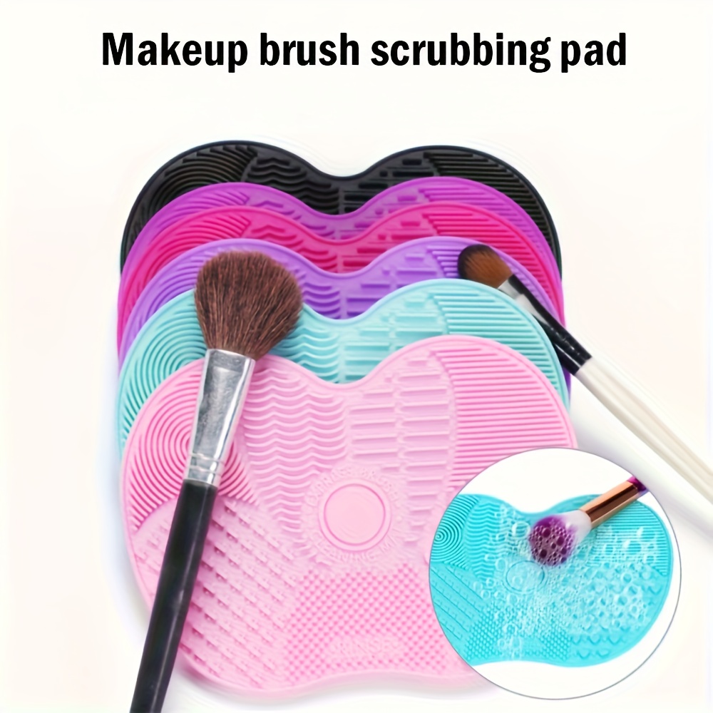 シリコン製のリンゴ型メイクブラシクリーニングマット、吸盤付き - Beauty Makeup Fashion のレビューと価格
