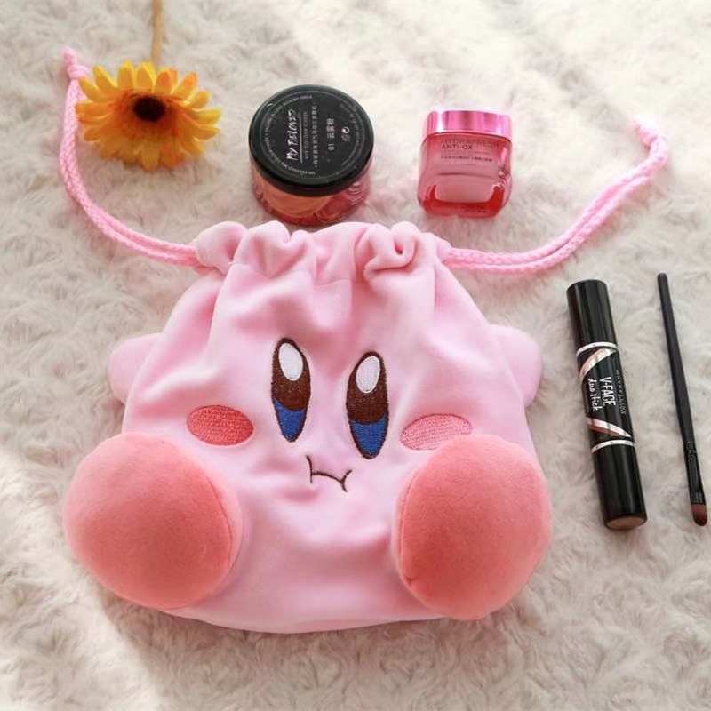 カービィの収納袋女性漫画アニメフィギュア化粧バッグかわいいバ - Beauty Makeup Fashion のレビューと価格