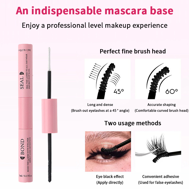 DIYまつげクラスター用まつげ接着剤とシーラー、長持ちするま - Waterproof Mascara Wand のレビューと価格