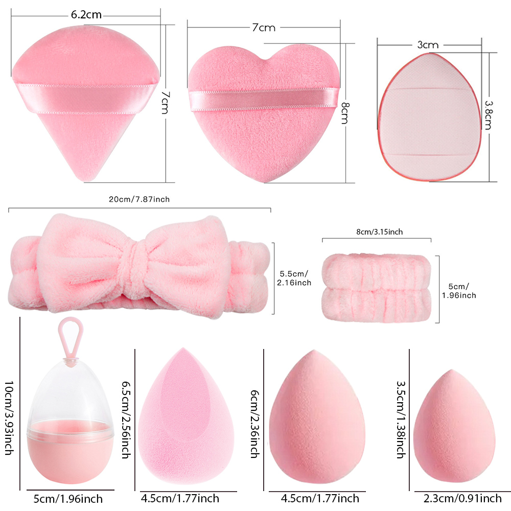 17 個メイクスポンジブレンダーセット美容卵ファンデーション - Beauty Blender In Makeup のレビューと価格