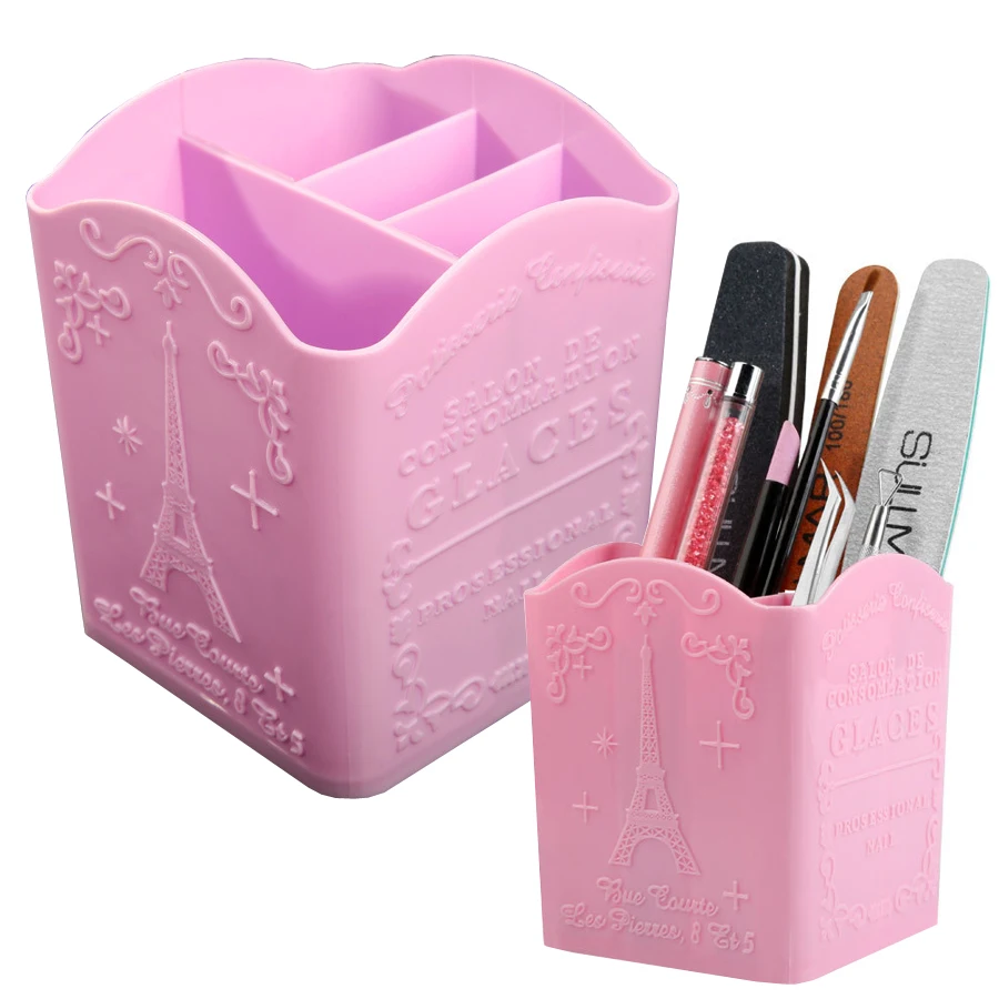 4コンパートメントネイルアートブラシホルダー、メイクブラシ用 - Beauty Makeup Fashion のレビューと価格