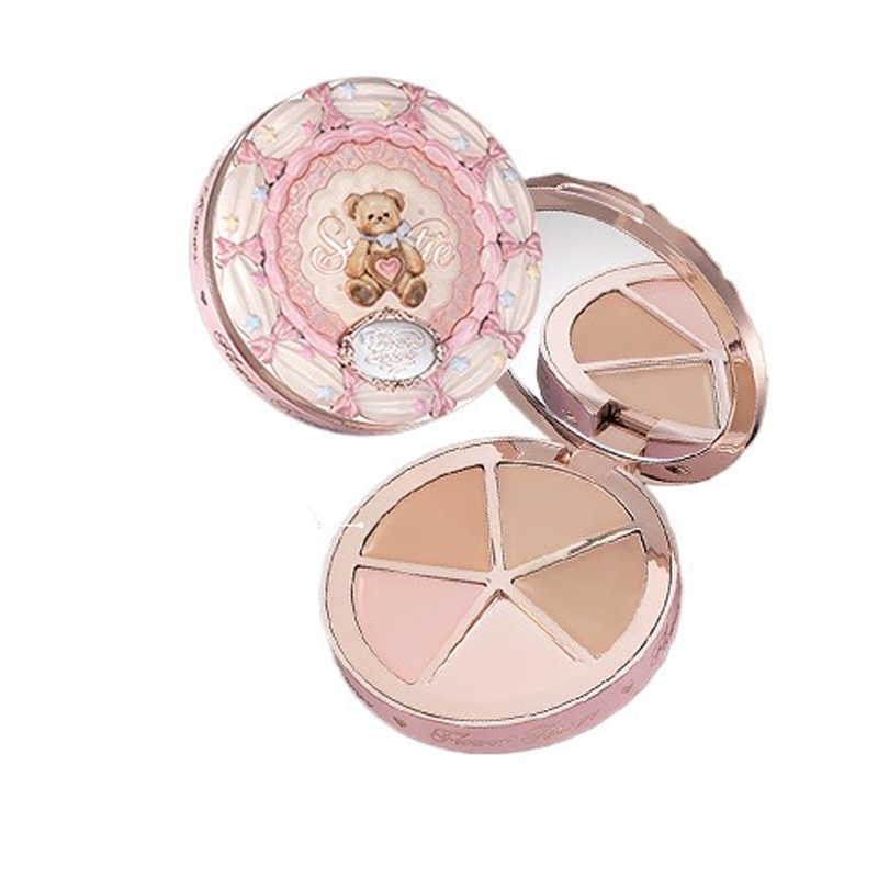 フラワーノーズズ ザ スウィーティーベア 4色コンシーラー  - Highlighter Bronzer Palette のレビューと価格