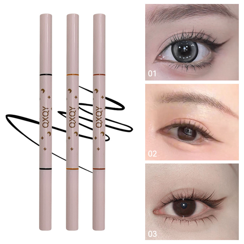 QXQY ダブルヘッドアイライナー、ツーインワンアイブロウペ - Beauty Makeup Fashion のレビューと価格