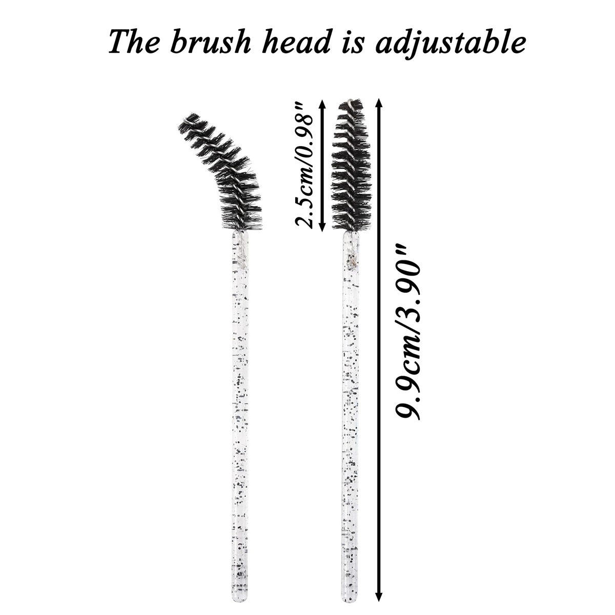 100個使い捨てまつげマスカラブラシ、ワンドアプリケーター眉 - Beauty Makeup Fashion のレビューと価格