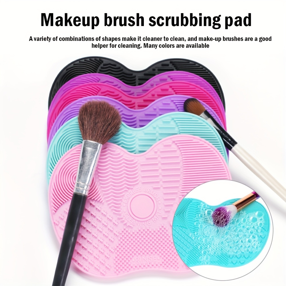 リンゴ型シリコンメイクブラシクリーニングパッド - 効率的で - Beauty Makeup Fashion のレビューと価格