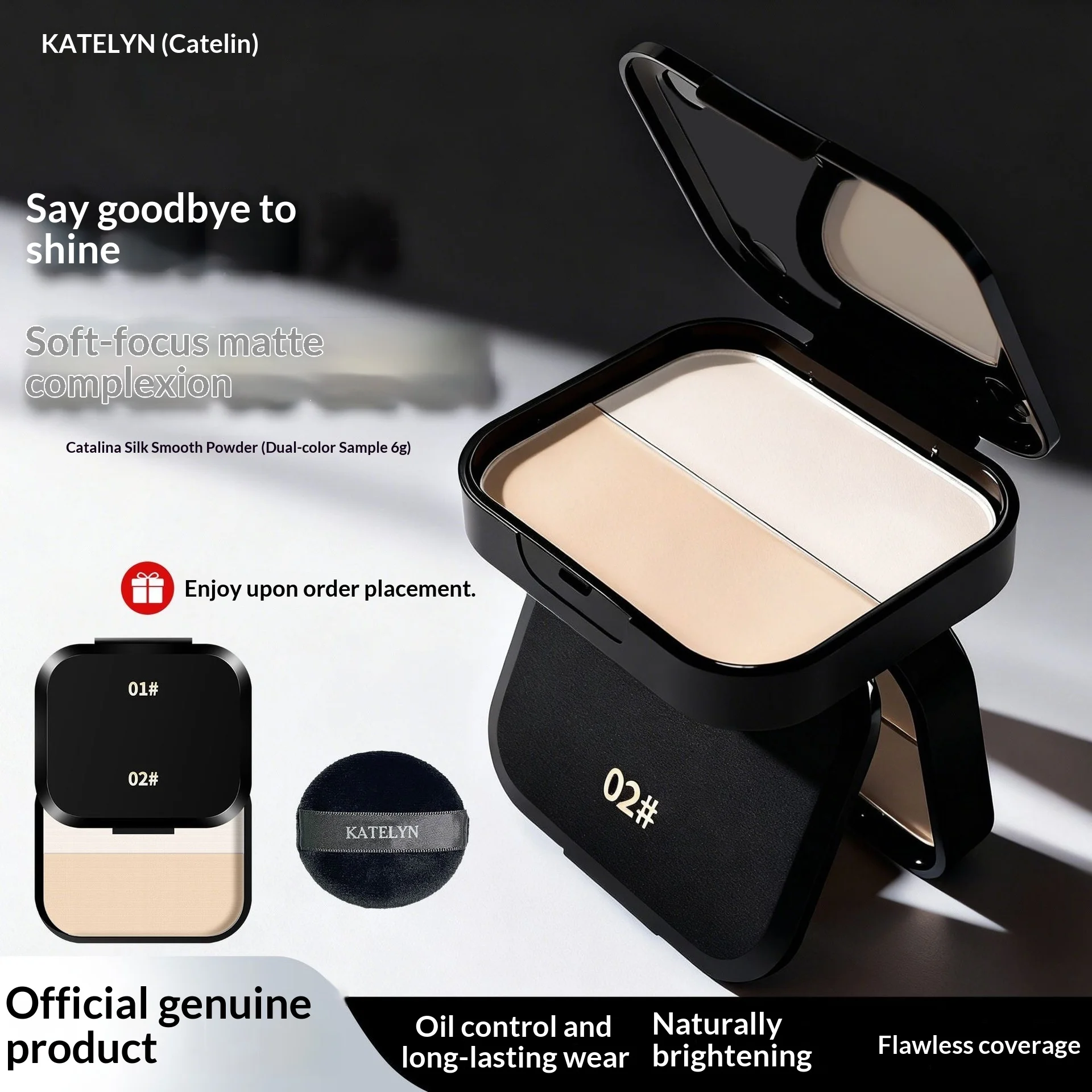 デュアルカラーマットハイライターコンターリングパレット（目元 - Highlighter Bronzer Palette のレビューと価格