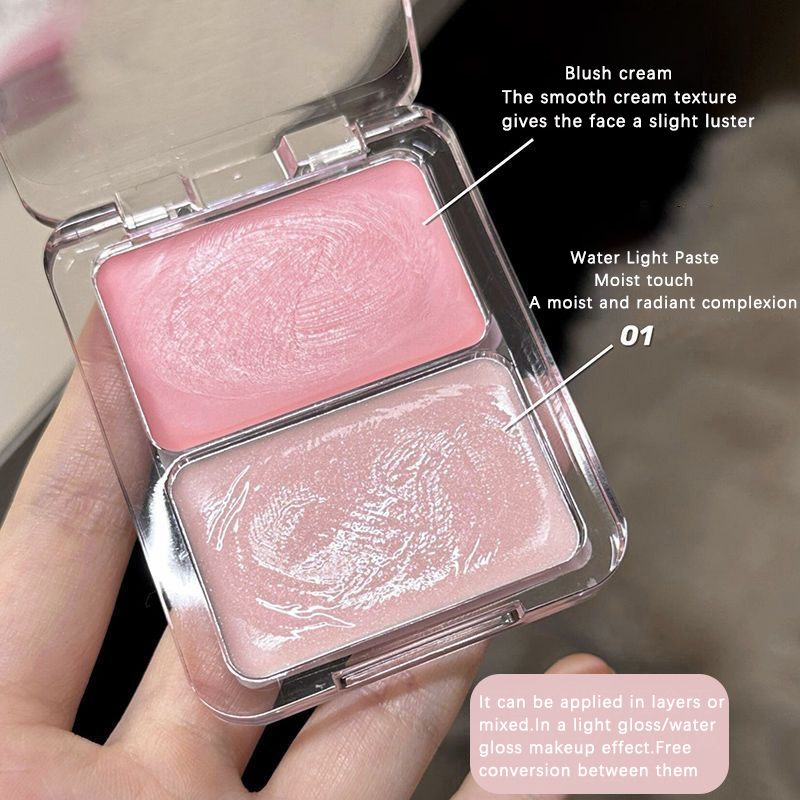 2色のジェリーグローブラッシュ、ミルクピーチピンクアプリコッ - Ulta Beauty Makeup のレビューと価格