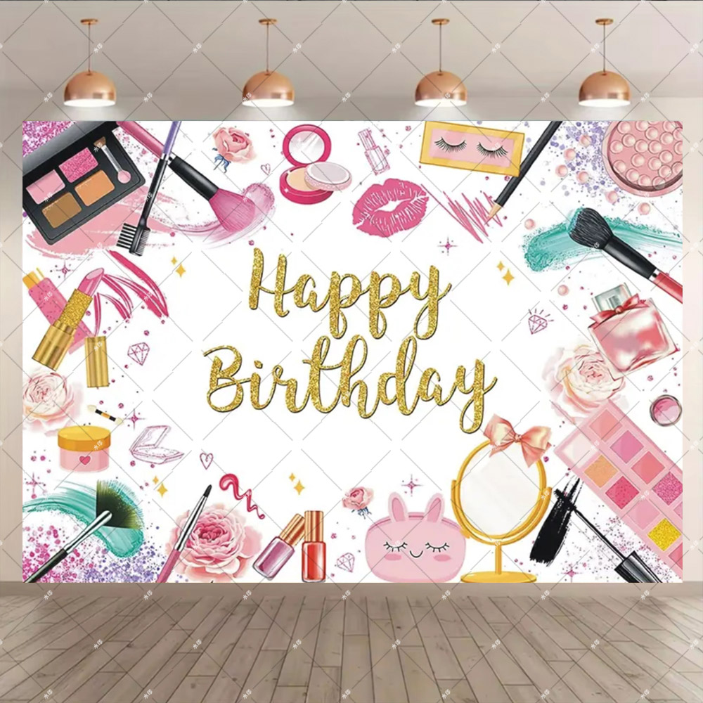 女性のためのピンクのパーソナライズされたバナーの背景,美容, - Photo Beauty Makeup のレビューと価格