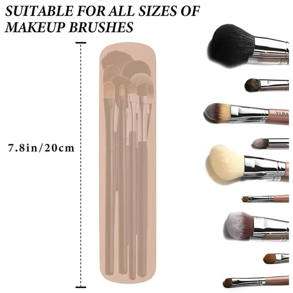 旅行化粧ブラシホルダーシリコーン化粧ブラシバッグ化粧スポンジ - Beauty Makeup Bag のレビューと価格