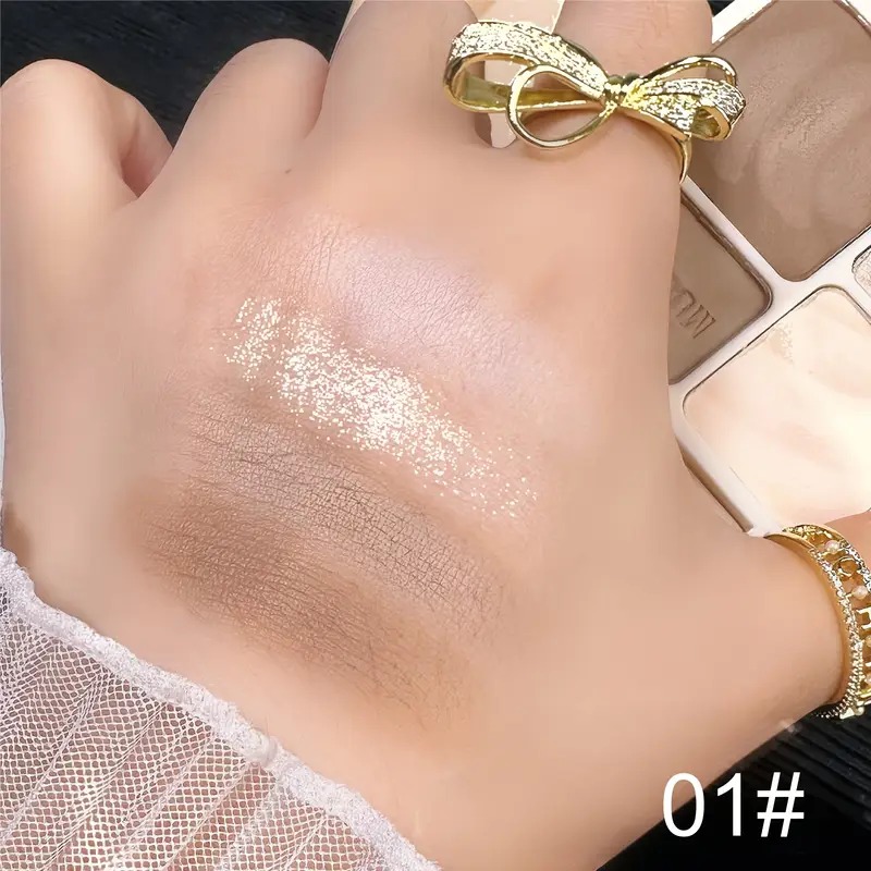 4 色のハイライト & コントゥアリング オールインワン パ - Highlighter Bronzer Palette のレビューと価格